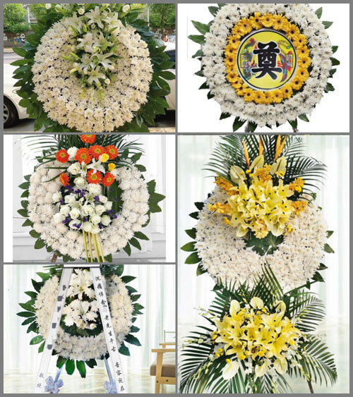广东广州市花都区梯面镇民安村花圈速递
